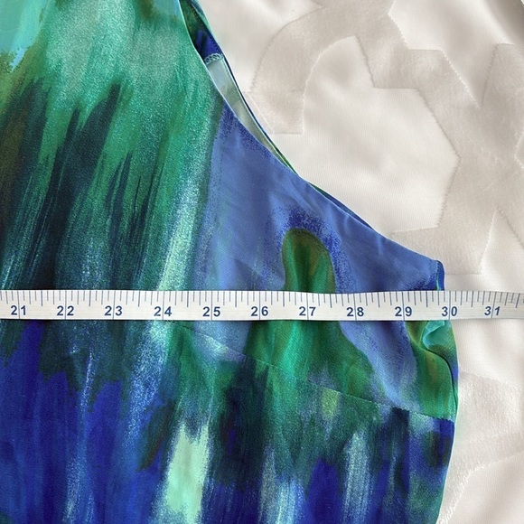 Catherine’s Colorful Sleeveless Dress w/Sheer Overlay & Abstract Design. Size 5X - Picture 11 of 11